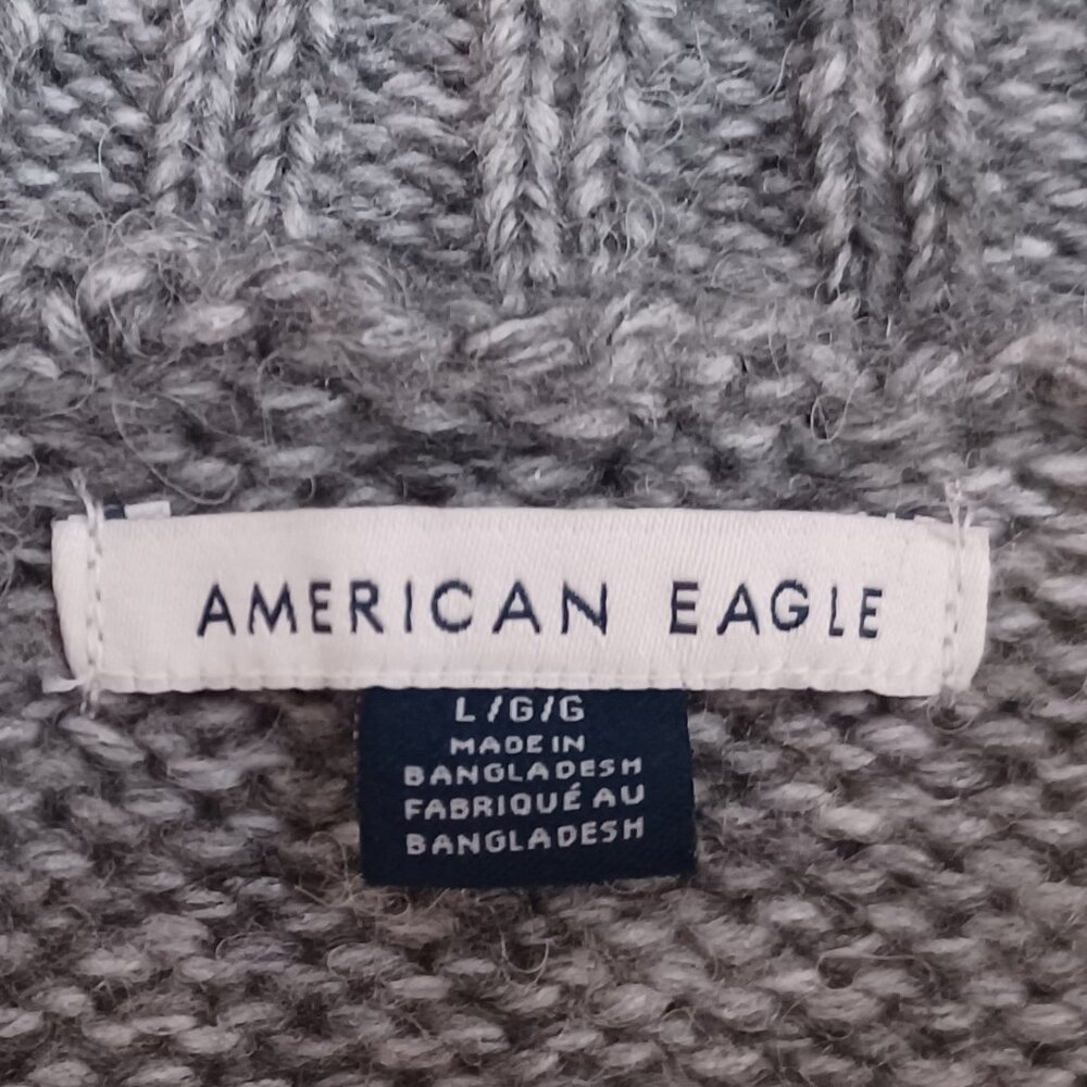 American Eagle Outfitters Wool Blend Women's Grey Sweater Size Large - Picture 5 of 7